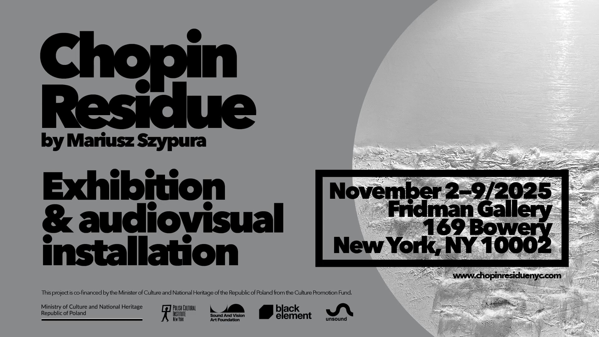 Chopin Residue audiovisual installation — featured video still